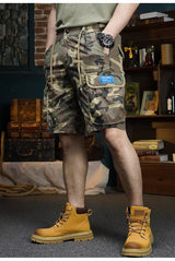 summer cargo shorts mens loose five pocket multi pocket outdoor motorcycle camouflage pants mens shorts utility cargo pants