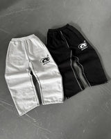 y2k street simple fashion casual sports trousers men y2k harajuku retro wide leg pants trendy brand oversized trousers women minimalist street pants
