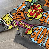 Towel Embroidered Cartoon Camouflage Glo Gang The Glory Full Zip Hoodi