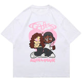 Harajuku Crying angel – Aolamegs Hip Hop T Shirt Men Cartoon Couple Print Streetwear