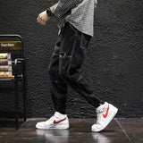 2023 new streetwear hip hop cargo pants mens jeans elastic harun joggers in autumn and spring men clothing casual joggers