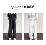 harajuku streetwear tie dye casual pants men women wide leg straight mopping trousers oversize korean fashion drawstring pants unique default style 1279