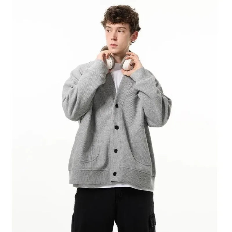 retro flame hoodie, high-street style, oversized streetwear hoodie for men, urban techwear fashion