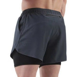 Summer Men's Sports Shorts For Men Gym Basketball Breathable Sweatpants Male Fitness Free Shipping Joggers 2 In 1 Quick Dry