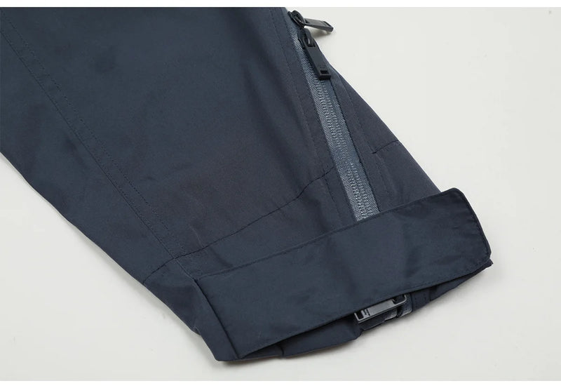New 2023 Mens Blue Undermycar Armor zipper Parkas Windproof hooded Jacket Tatting Multiple pockets outdoor Wear size 1 2 3 #464