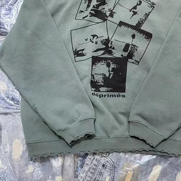 2000s vintage hoodie with neon Y2K typography