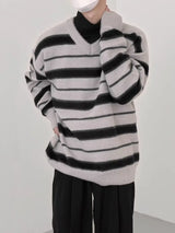 grunge oversized knit streetwear piece for layered look and winter street fits, ideal for men’s fashion and seasonal streetwe