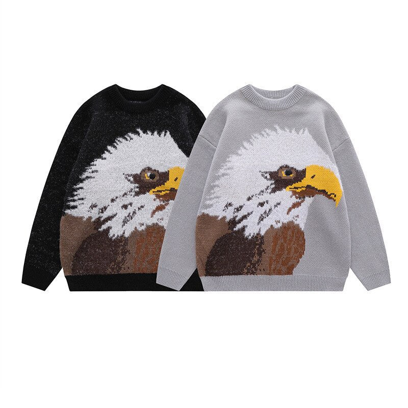 "Eagle Vision" Unisex Men Women Streetwear Graphic Sweater Daulet Apparel