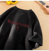 Gothic Broken heart – American Summer Trendy Men And Women Loose Personality Lette