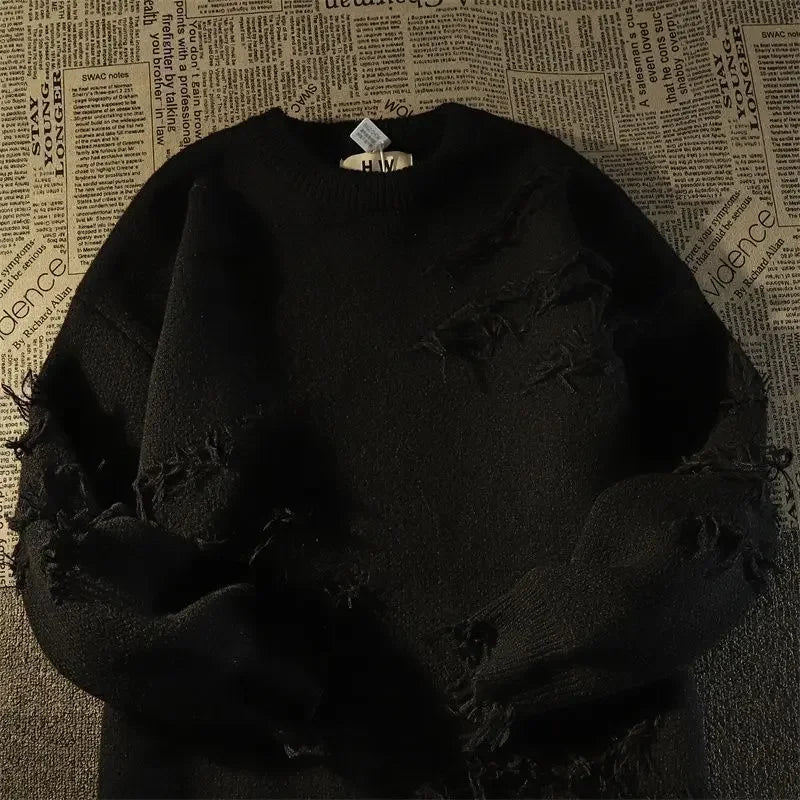 y2k flame knit sweater in soft cotton blend for fashion-forward fall wardrobes, ideal for men’s fashion and seasonal streetwe