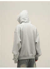 Reaper-inspired gothic hoodie with shadowy artwork