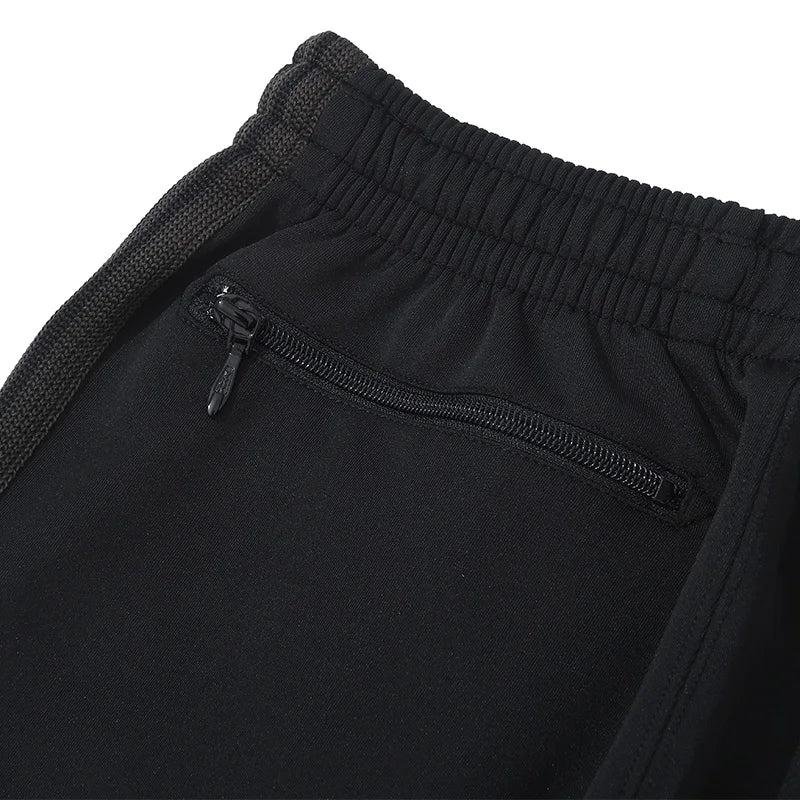 black new sweatpants pants men woman zipper drawstring embroidery side edge weaving stripe straight cylinder trousers sporty tapered joggers