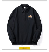 Men Embroidery Fashion Loose Casual Pullover Sweatshirt Spring Autumn