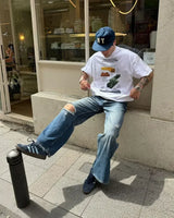 Trapwear T-Shirt – Harajuku Summer Casual Y2K Tops Graphic T Shirts Men Women O – Edgy Streetwear for All Genders