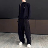 minimalist knit jumper, daily wear essential, trendy urban fashion top for men, layered streetwear look