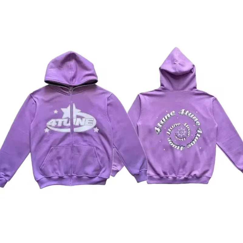 Y2K Autumn Winter Female Hoodie Letter Long Sleeve Sweatshirts Gothic