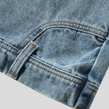 High Street Denim Short Retro Blue Jeans Summer New Men's Baggy Shorts Y2k Oversize Clothes Unisex Jeans
