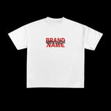 Grunge Y2K T-Shirt – Bleached Effect with Cursed Skull Art