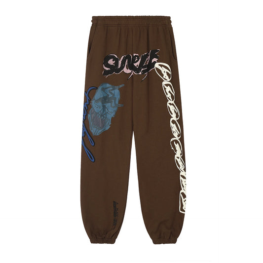 new 2023 hot luxury men classic fragment utopia coffee sunrise comfortable cotton parkour sweat casual pants sweatpants 676 sporty tapered joggers