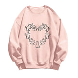 Korean Version Of The New Cat Print Crew Neck Hoodie For Men And Women