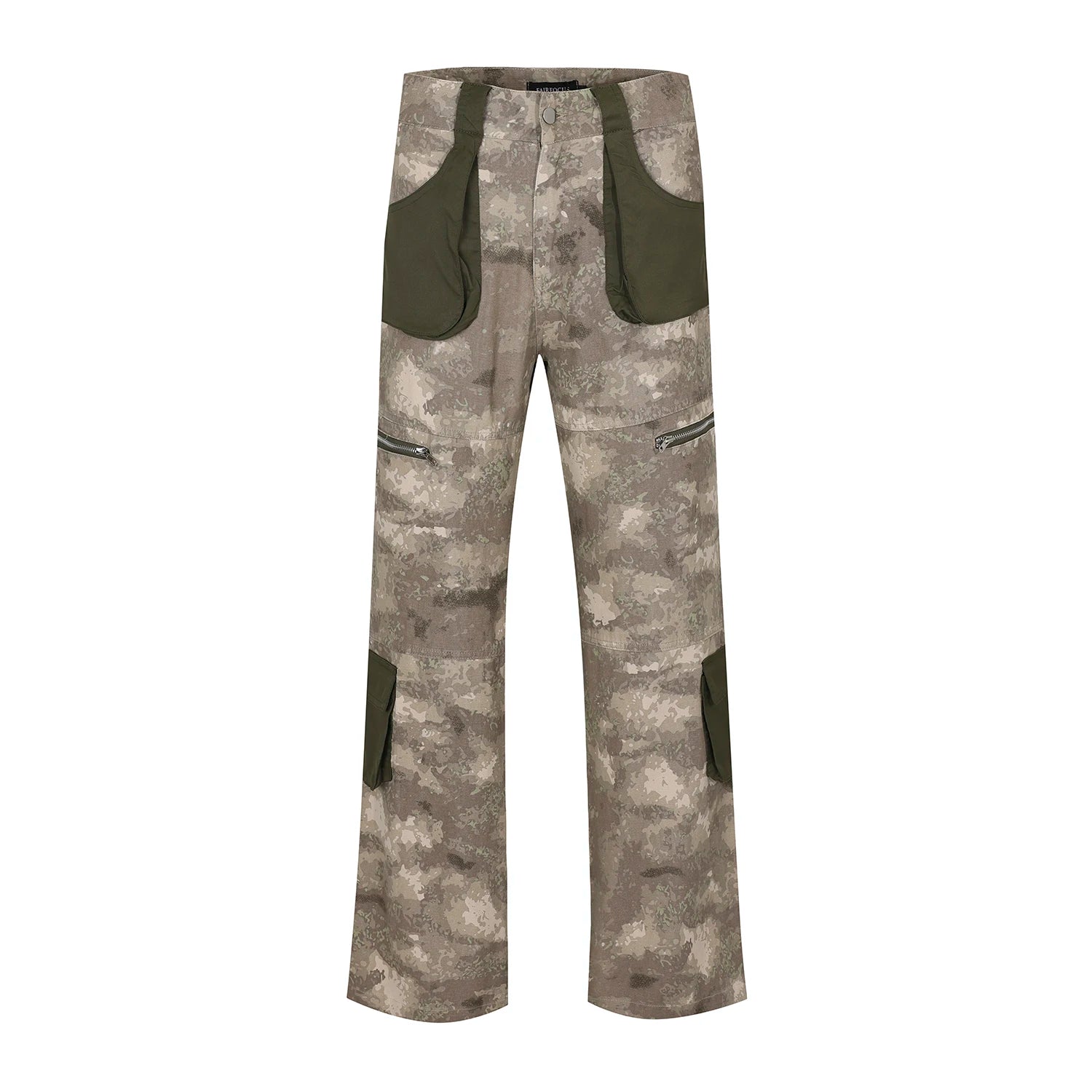 vintage camouflage denim jean street wear functioncan patches casual jeans pants mens baggy straight leg camou jeans overalls ripped baggy denim