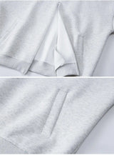 Stand Collar Half Zipper Pullover Casual Sweatshirt Men Women Streetwe