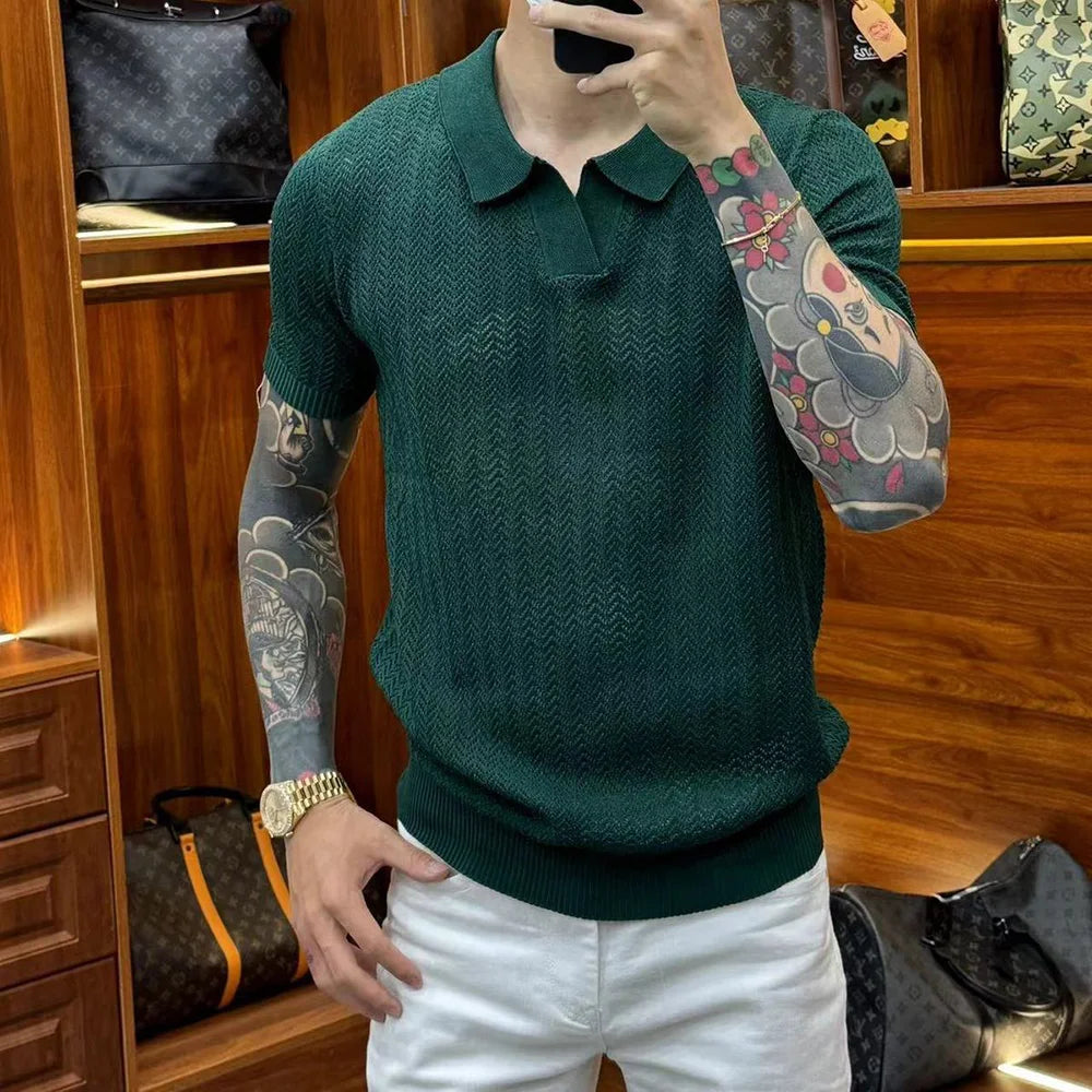 Gothic Anime panel – Mens Perspective Casual Cotton Knitted T Shirt Daily Breatha