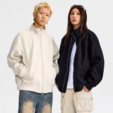 Autumn New Stand Collar Sports Jacket Mens Korean Couple College High