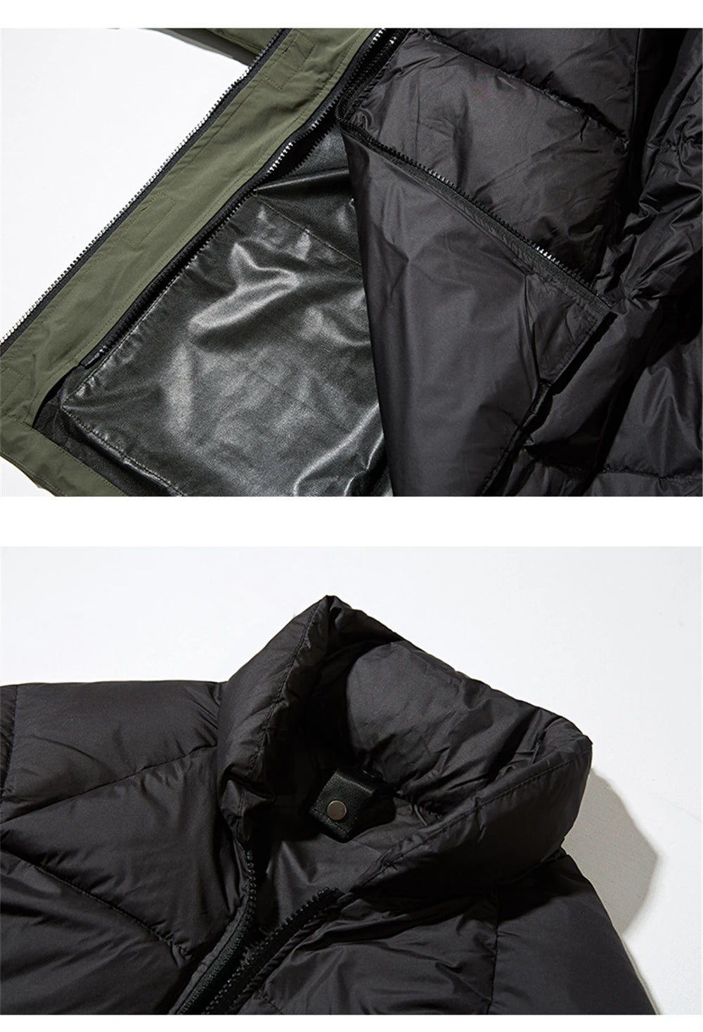 Men's Cargo Down Jackets Windbreaker 2023 Winter Outdoor 90% White Duck Down Jacket Warm Coat For Men Thick Outwear Streetwear