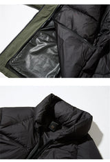 Men's Cargo Down Jackets Windbreaker 2023 Winter Outdoor 90% White Duck Down Jacket Warm Coat For Men Thick Outwear Streetwear