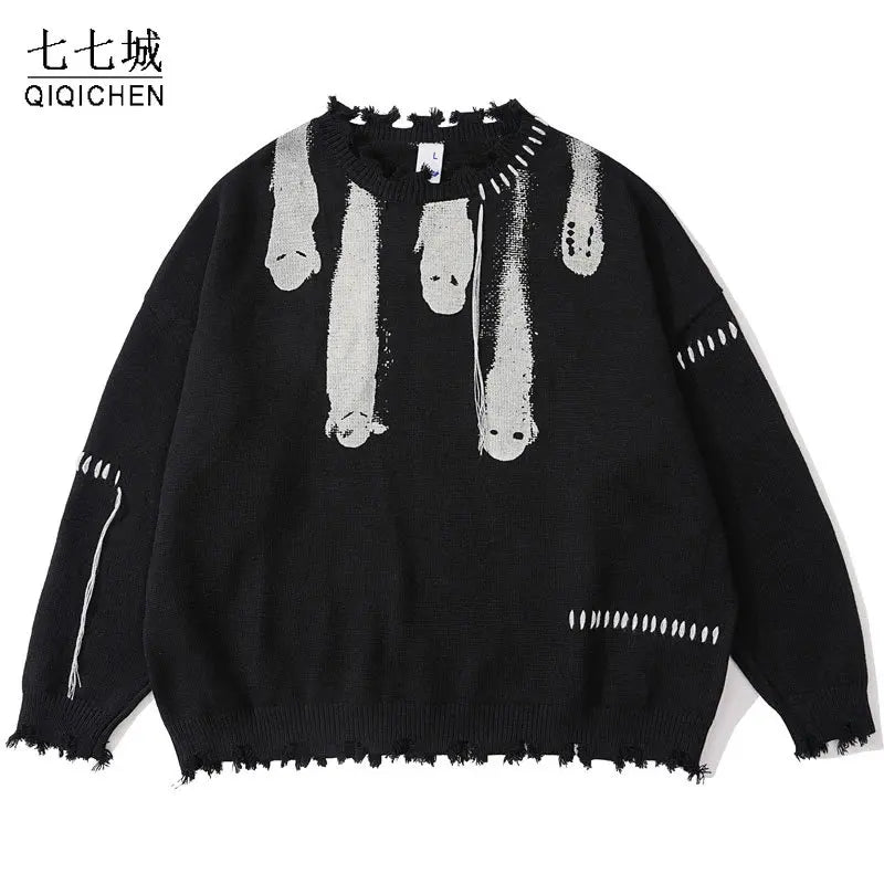 urban flame hoodie with photo-ready knit construction, bold Y2K look for men’s outerwear, men’s streetwear clothing piece for