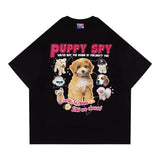 Gothic Crying angel – American Retro Cute Puppy Print Short Sleeved Summer Men And