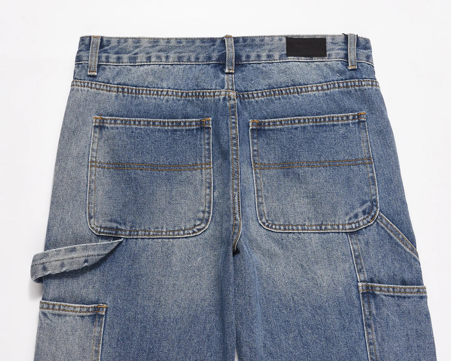 high street fashion contrast straight tube micro flared jean horn pant washing mens tassel vintage patchwork wide denim jeans unique jeans style 5011