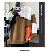 grunge fire sweater, streetwear drip, cozy knitwear for men, oversized grunge aesthetic winter top