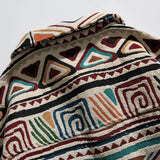 Urban bomber graffiti zip-up hooded quilted