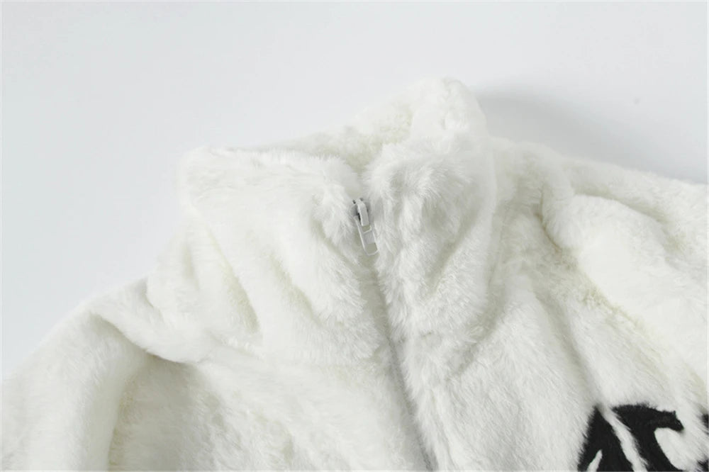 high essential hop image print style unisex fashion wear urban fit casual design 69a77c premium quality streetwear - graphic oversized hip-hop-fleece-winter-jacket-streetwear-faux-fur-thick-warm-varsity-fuzzy-fluffy-coat-2023-harajuku-fashion-jackets-parkas material everyday hip style streetwear design ID 77fe5