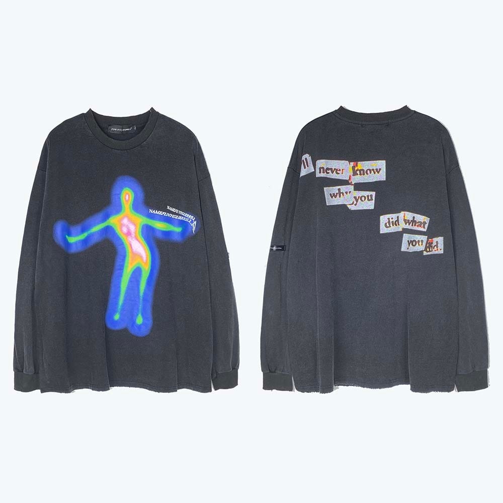 "Confused Soul" Unisex Men Women Streetwear T-Shirt Daulet Apparel