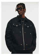 grunge oversized outerwear, photo-ready streetwear, men's streetwear fashion, oversized urban jacket, high quality cold-weath
