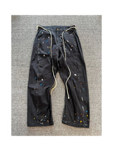 high new luxury men prefab twisted 8 pockets rope adjust waist ink comfortable cotton parkour sweat casual pants sweatpants 708 casual joggers
