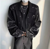 leather varsity jacket, cold weather layer, hip hop