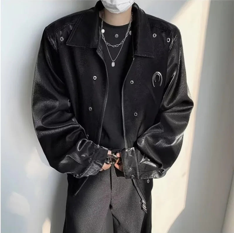 leather varsity jacket, cold weather layer, hip hop