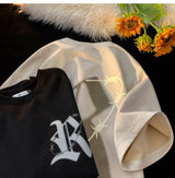 Y2k Vintage print – Trendy Street T Shirt Summer Suede T Shirt Men Fashion Lette