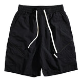 summer quick drying shorts mens loose straight casual sports pants thin breathable solid color zipper pocket cargo pants unique cargo style 949