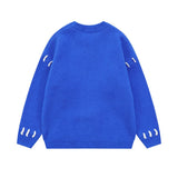 "Blue Face" Unisex Men Women Graphic Streetwear Sweater Daulet Apparel