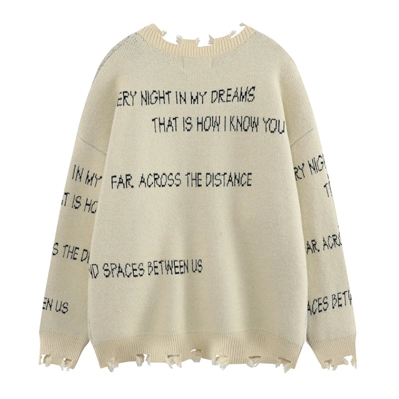 y2k knitted sweater, photo-ready sweater, cozy fashion fit, stylish street outfit, modern aesthetic appeal
