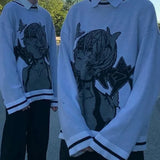 y2k flame knit sweater in soft cotton blend for fashion-forward fall wardrobes, ideal for men’s fashion and seasonal streetwe