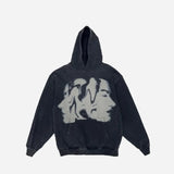 Y2K Womens Clothing Sweatshirt Pullover Print Dark High Street Oversize