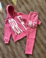 3D Letter Foam 2 Piece Set Tracksuit Men Y2k Set Sweatpants Tracksuit Men and Women Streetwear Hip Hop Casual Oversized Hoodie