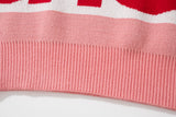 men sweater fashion abstract pattern harajuku streetwear hip hop letter knitted o neck sweater unisex loose knit sweater jumpers - graphic printed hoodie for men and women, 2025 streetwear drop, soft fleece-lined outerwear