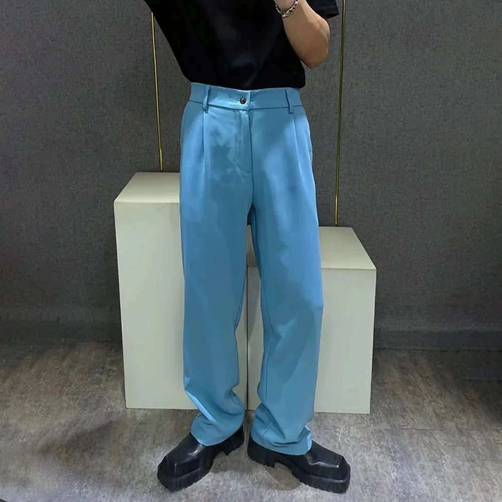 mens trousers simple business light casual pants autumn british style all match comfortable straight pants mens clothing 2024 unique default style 213